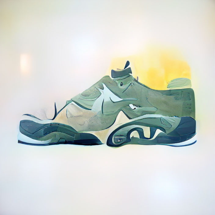 NFT Art - AirMax in Aaron Douglas style