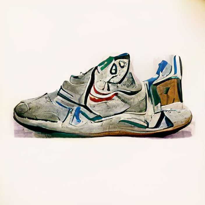 Air Max in Pablo Picasso style