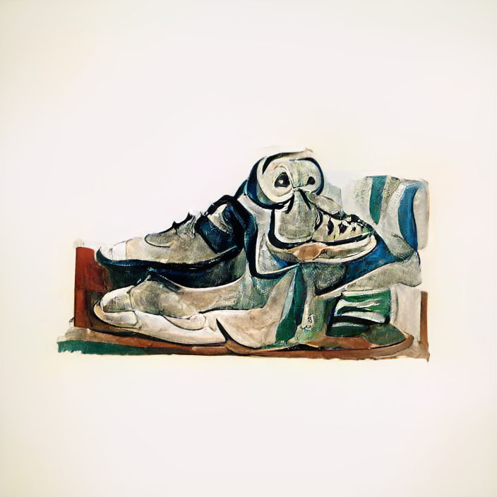 Air Max in Pablo Picasso style